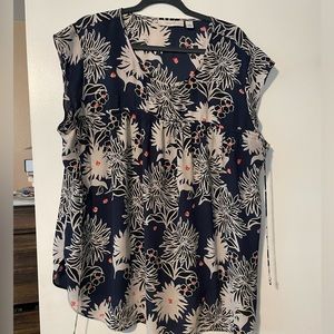 Sejour cap sleeve blouse